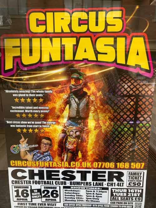 Chestertourist.com - Circus Funtasia at Chester Page One